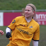 Alicia Ferguson in action for Milwall Lionesses in 2013. Photo: Flickr - James Boyes CC BY 2.0.