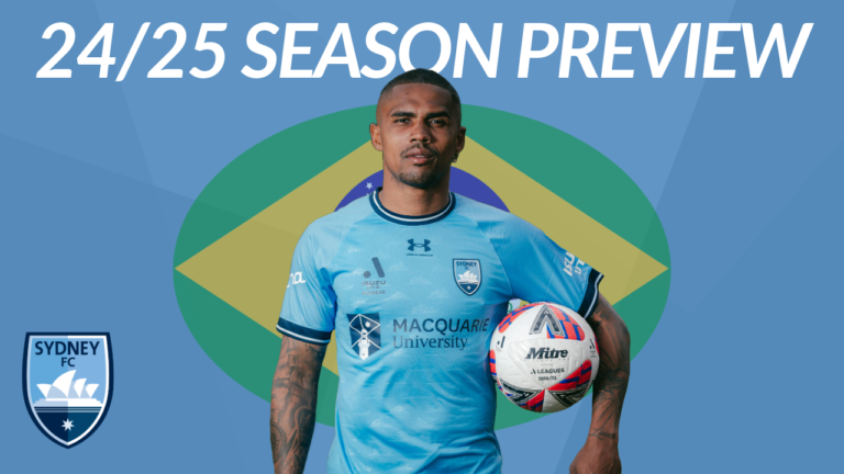 Sydney FC 2024/25 A-League season preview. Photo: Supplied by Sydney FC. Design: Round Ball Australia