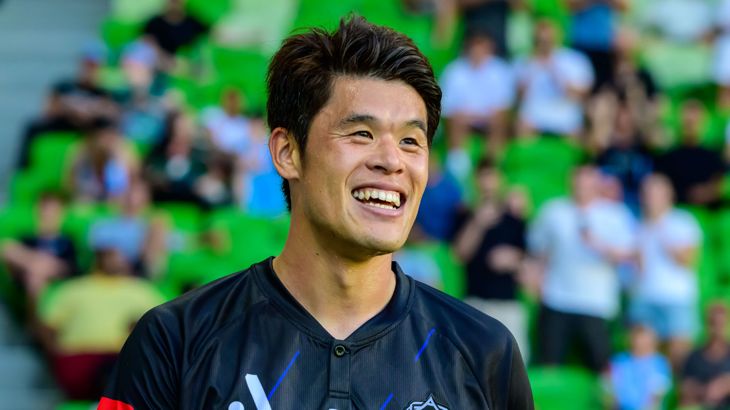 Hiroki Sakai was superb as captain of Auckland FC. Photo: Marcus Robertson / Round Ball Australia.